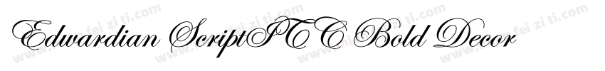 Edwardian ScriptITC Bold Decorated0字体转换